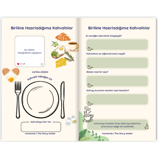 Babam ve Ben Anı Defteri ve Aktivite Kartları