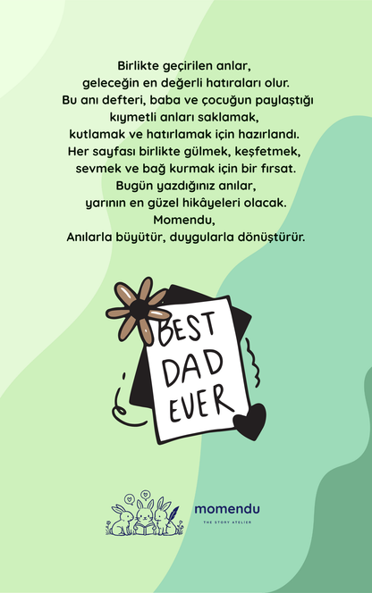 Babam ve Ben Anı Defteri ve Aktivite Kartları